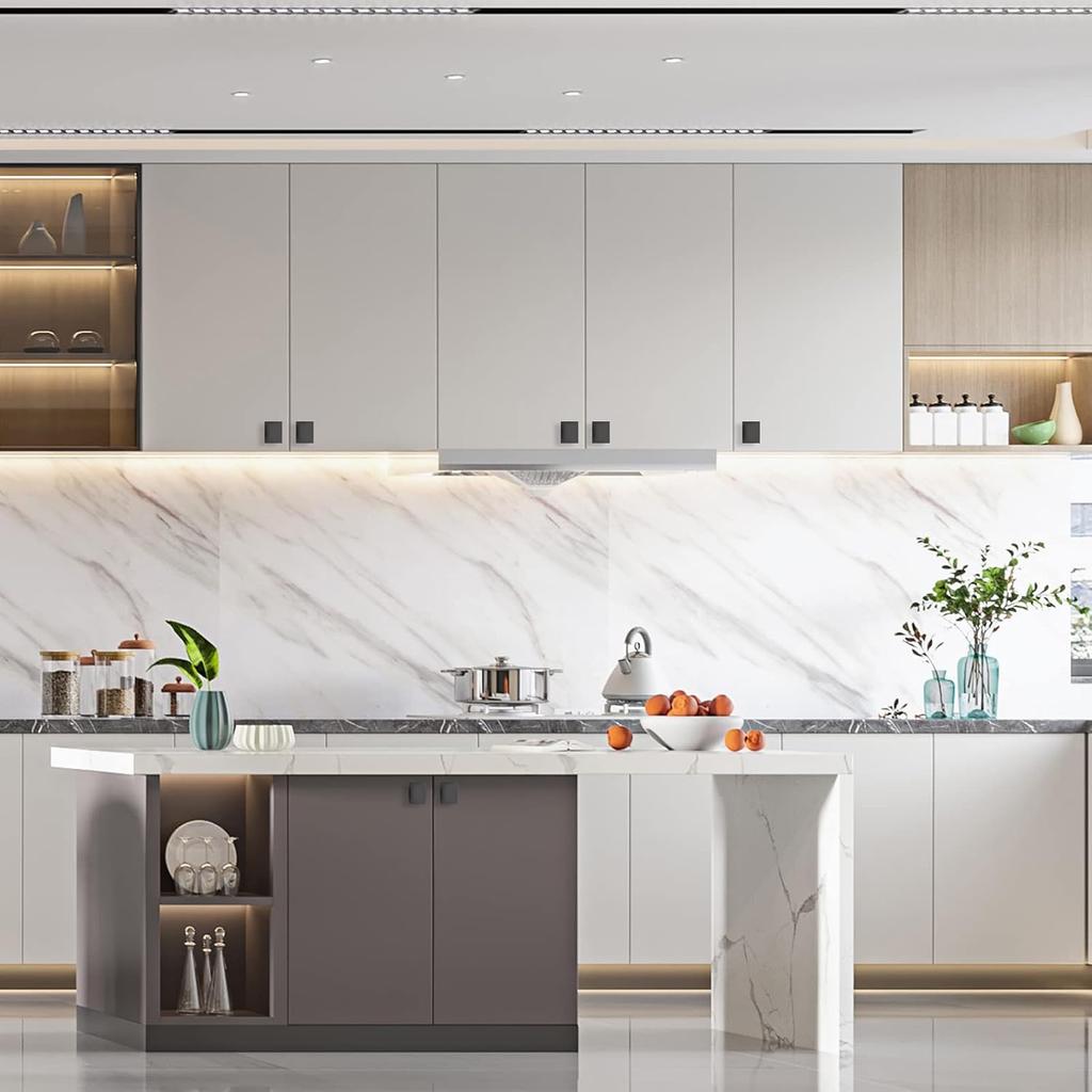 Asidrama 10 Pack Matte Black Kitchen Cabinet Knobs Dresser Knobs Drawer Knobs Cabinet Hardware Zinc Knobs for Dresser Drawers