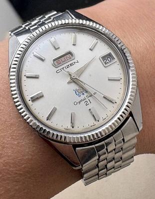 Crystal Seven Automatic Watch Antique Vintage Old 888