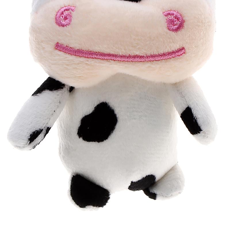 Cartoon Cute Cow Plush Toy Kawaii For Girls Cotton Animal Doll Filled Home Decoration Soft Animal Cattle Props Bag Pendant