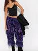 Pantaloni a Lanterna da Donna 2026 Stile Europeo e Americano con Bordi in Pizzo a Vita Alta - Moda Casual Larga Corti.