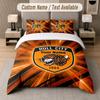 Set Biancheria da Letto Personalizzato Modello Hull FC, Stampa Nome Testo 1 Copripiumino più 2 Federe Tessile per la Casa