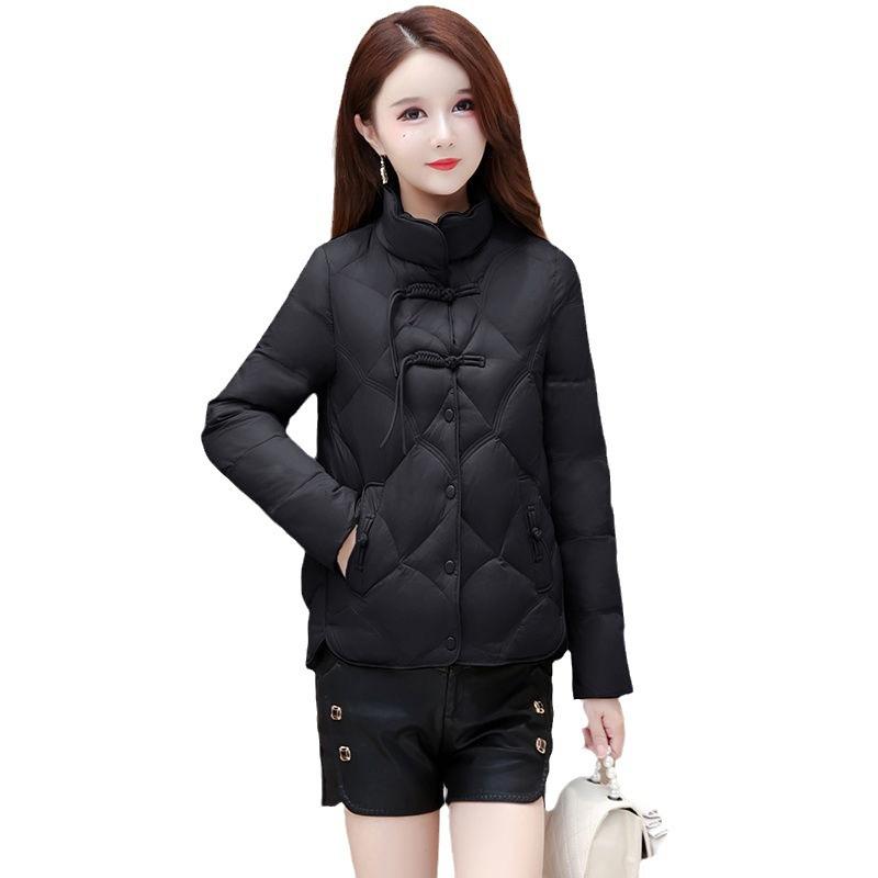 Daunenbaumwollgepolsterte Kleidung kurz Damen Stehkragen Xiangyun baumwollgepolsterte Kleidung klein Herbst und Winter baumwollgepolsterte Kleidung Jacke