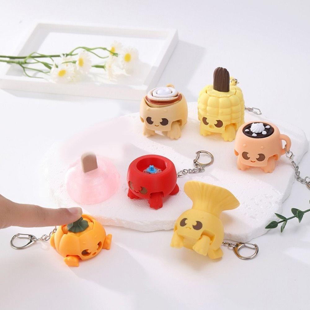 Funny Foods Clicker Key Chain Simulation Sensory Clicker Toys Fidget Clicker Kids Birthday Party