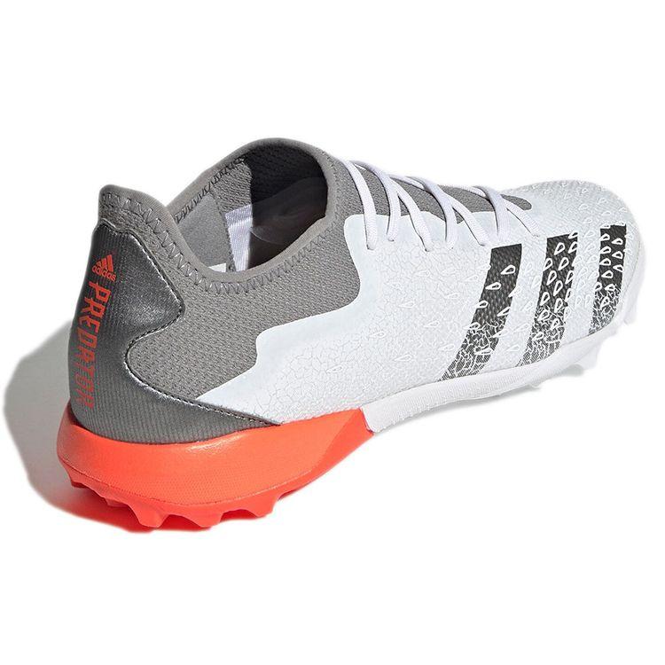 Adidas Predator Freak.3 TF Demonscale - White Solar Red Men Sneakers Cloud-White Iron-Metallic FY6292