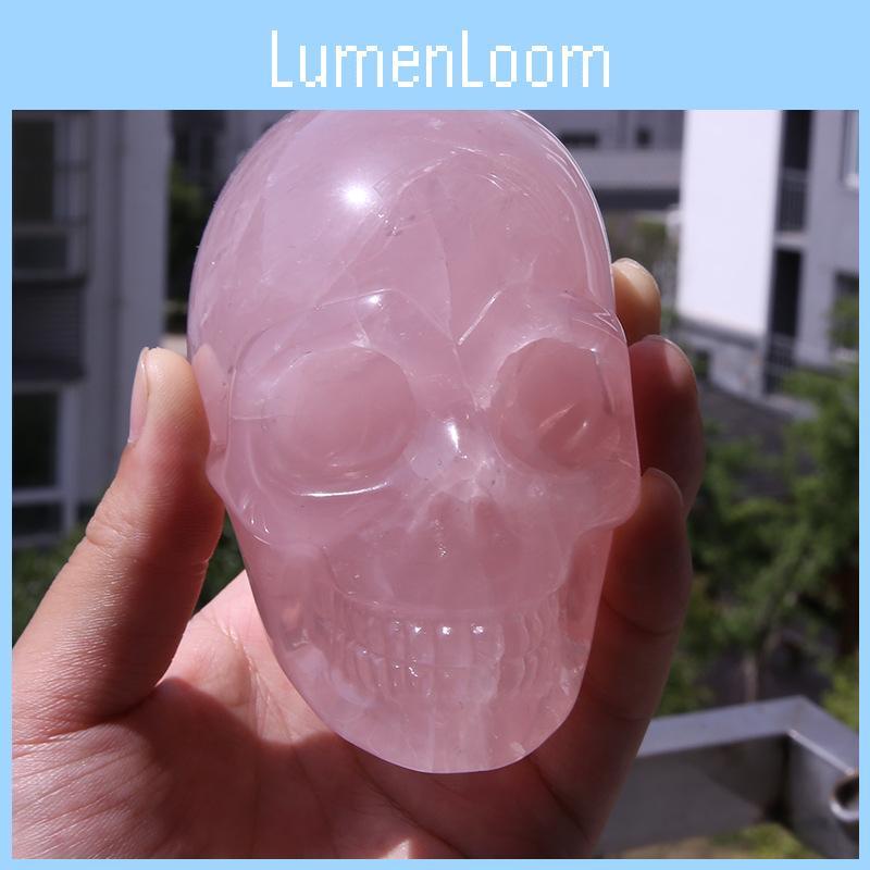 Skull Pink Art Figurine Handicraft Living Room Display Decoration Gifts Toy