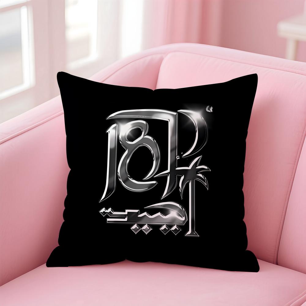 Urban Rap Band 187 S-Strassenbande Cushion Cover Pillowcase Short Plush Invisible Zipper Room Sofa Cushion Cover