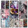 Snyggt Fjärilsblommigt Mönster Telefonfodral Cover för Redmi 14C 10C Note 15 14 13 12 10 11 K40 Pro Plus 5G Mjukt TPU-skal