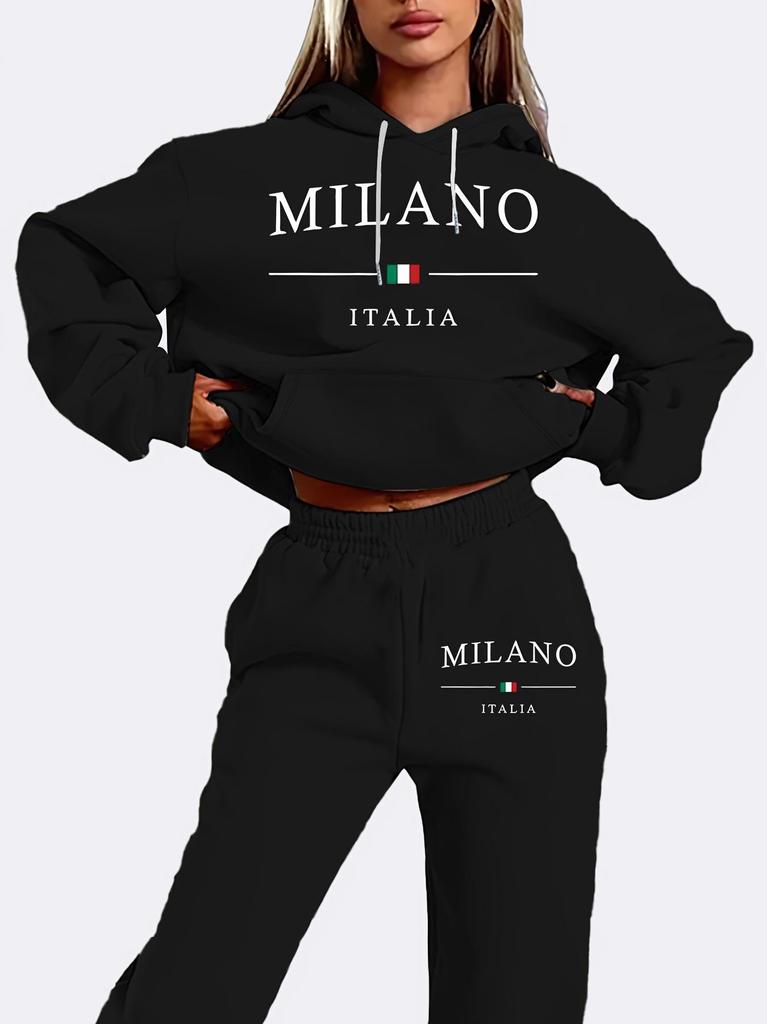 Hot-Selling Women's Casual Comfortable Hoodie Sweatshirt Set - Autumn Long Sleeve Sportswear