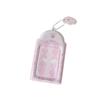 Cute PVC Photocard Holder Keychain Cartoon Angel Wings Photo Frame Hanging Decoration ID Badge Holder for Student Girls