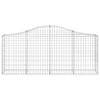 Vidaxl Kosze Gabionowe, 13 Szt, 200X30X80/100 Cm, Galwanizowane Żelazo