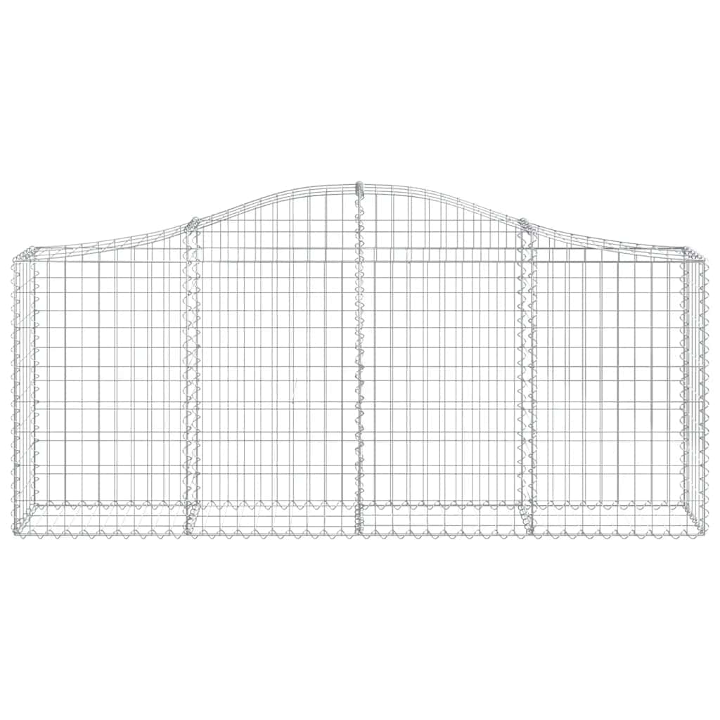 Vidaxl Kosze Gabionowe, 13 Szt, 200X30X80/100 Cm, Galwanizowane Żelazo