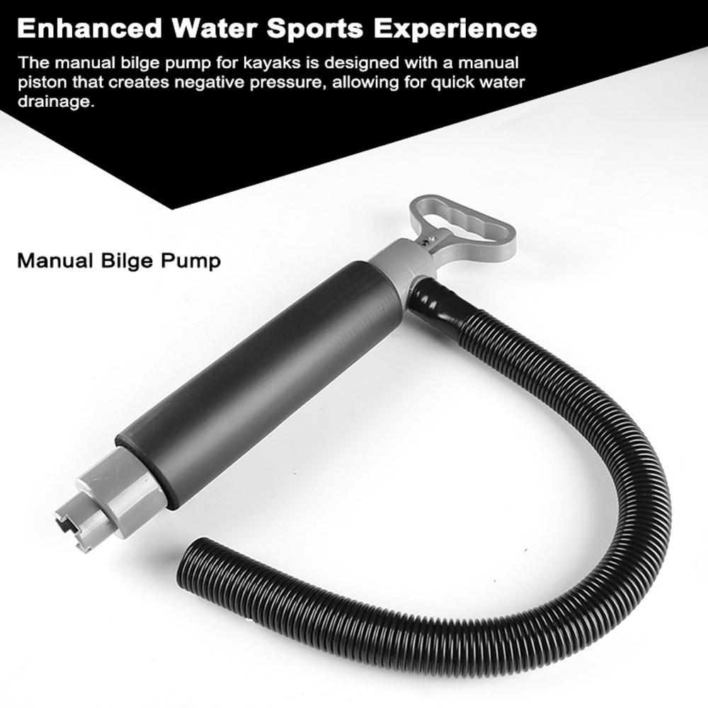 Manual Bilge Pump for Boats Kayak Canoe Portable Hand Water Pump with Extension Hose