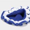 New Colorful Crochet Ruffle Brim Knit Bucket Hats Winter Woman Handmade Stretch Fisherman Cap Outdoor Warm Windproof Beanie Hat