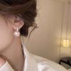 Elegant Pink Faux Pearl Earrings for Women – Trendy French Design with High-End Luxury Appeal