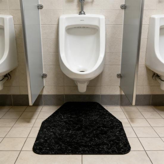6Pcs Urinal Floor Mats for Men Bathroom Absorbent Urinal Pads Reduce Odors Protect Floors Washable Non-Slip Urinal Rug for Guest
