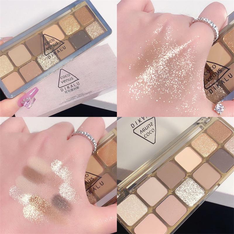 DIKALU Little Begonia 12-Color Eyeshadow Palette - 2025 Shimmer Edition