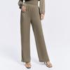 Jiuzi Anna Kou's Elegant and Stylish Daily Business OL Style Casual Pants, Wide Leg Pants, Long Pants for Women In Autumn