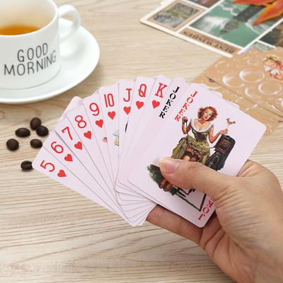 1Set Amerikai Retro Szexi Gyönyörű Hölgy Bikini Lányok Játék Póker Kártyák Vintage Retro Klasszikus Gyűjtemény Póker Játékkártyák