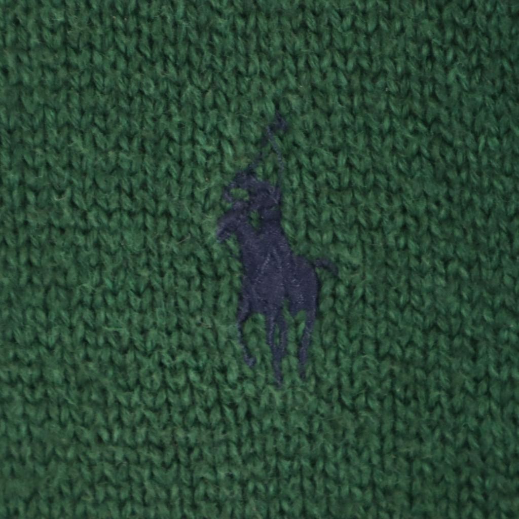 Polo Ralph Lauren Long Sleeve Sweater M Green Knit Men's Used