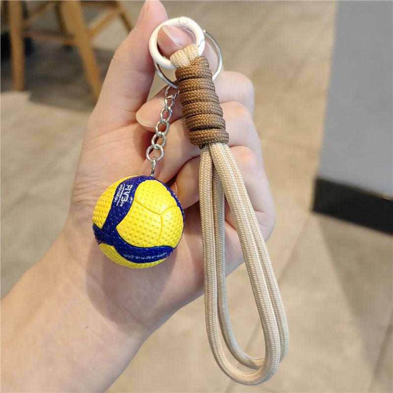 Exquisite Volleyball Keychain: Sporty Pendant for Men, Women, Backpack Ornament, Souvenir Gift