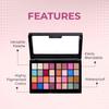 Colors Queen Cat Walk Makeup Kit with 32 Matte, Shimmer & Glitter Eyeshadows, 3 Highlighters, 3 Compact Powder & Applicator | Highly Pigmented & Lon