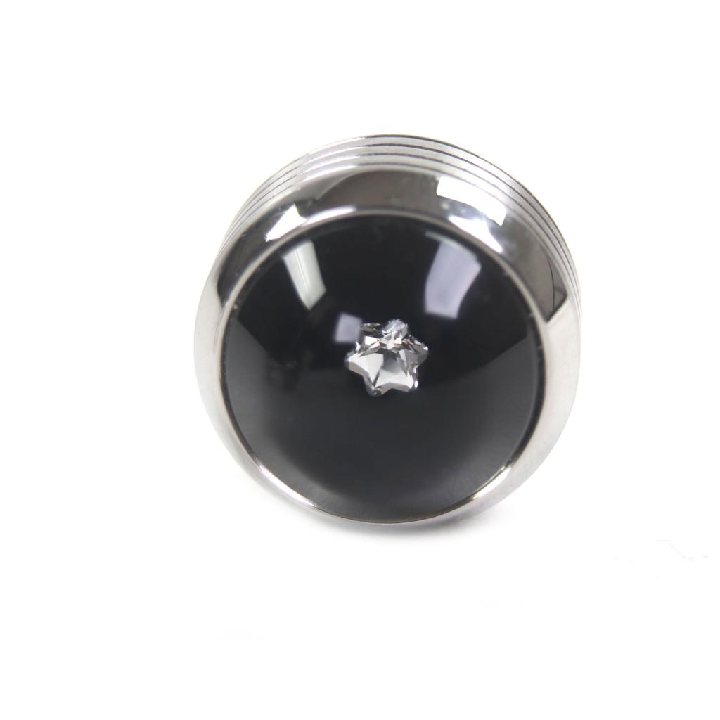 Tolle MONTBLANC Manschettenknöpfe Manschettenknöpfe Diamant 0,06ct S1G Silber schwarz Herren Gebraucht