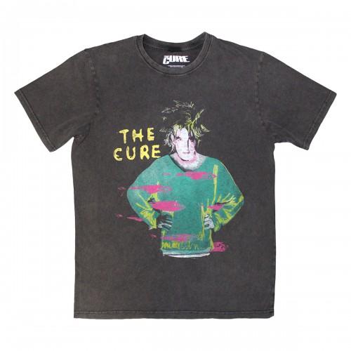 The Cure Unisex Adult Beach Party Tour Â´86 Back Print Stone Wash T-Shirt