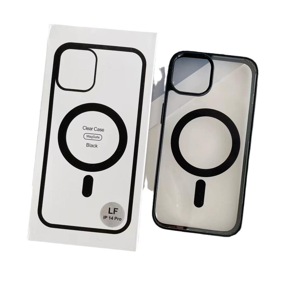 Applicable To Apple 14 Magnetic Phone Case IPhone 15 Pro Matte Color Transparent Acrylic Magsafe
