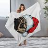 TU Cozy Dog Blanket Soft Pet Throw Fluffy Animal Lover Gift Warm Home Decor Cute Puppy Throw Blanket Christmas Gift Idea