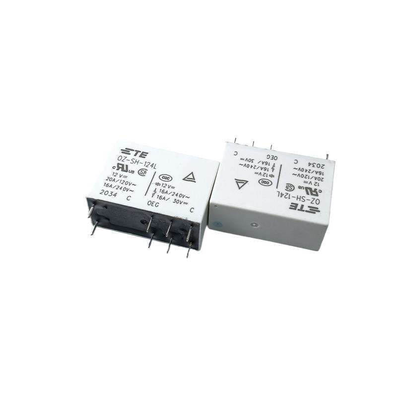 Original TE Tyco Power Relay OZ-SH-124L, 16A 8-pin, Changeover Relay, Genuine Stock