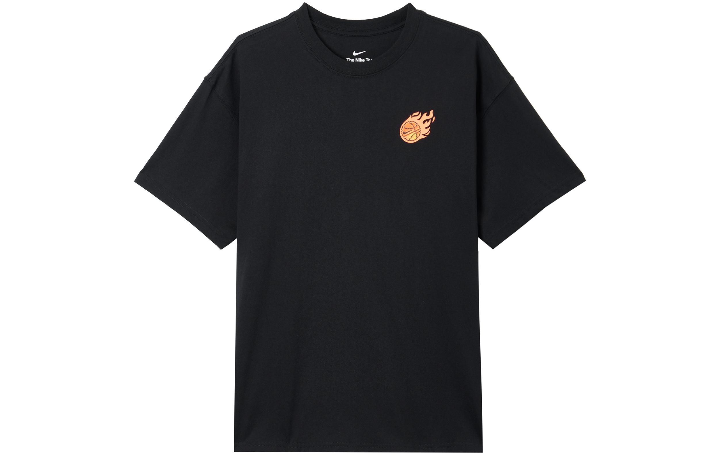 Nike T Shirts Men s Black Crew Neck Moderate FZ8082-010 L