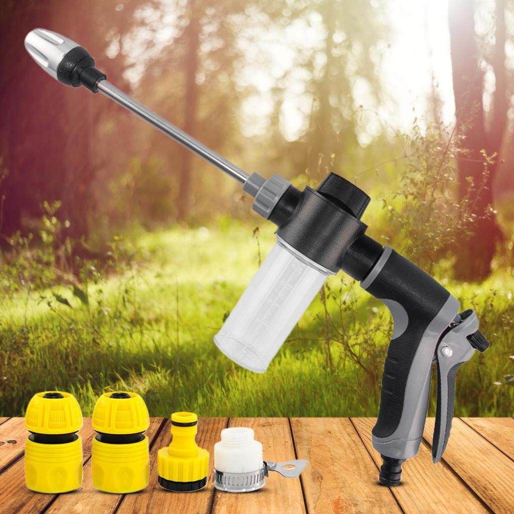 Portable High Pressure Washer Rust Resistant Ergonomic 360 Rotation Water Sprayer Hose High-pressure Nozzle For Car Washing