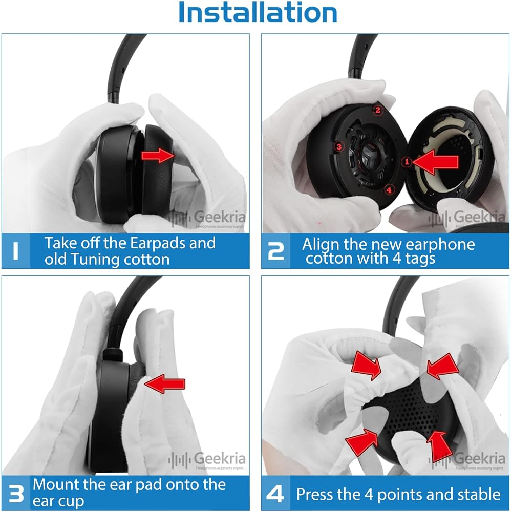Geekria Earpads Compatible Pads ArcGe AKG Y500, Y 500 Headphone Compatible Ears/Earcups (Protein ...