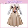 M3gan Girls' Halloween Costume Dress For Cosplay Polyester Fabric Available In Multiple Sizes