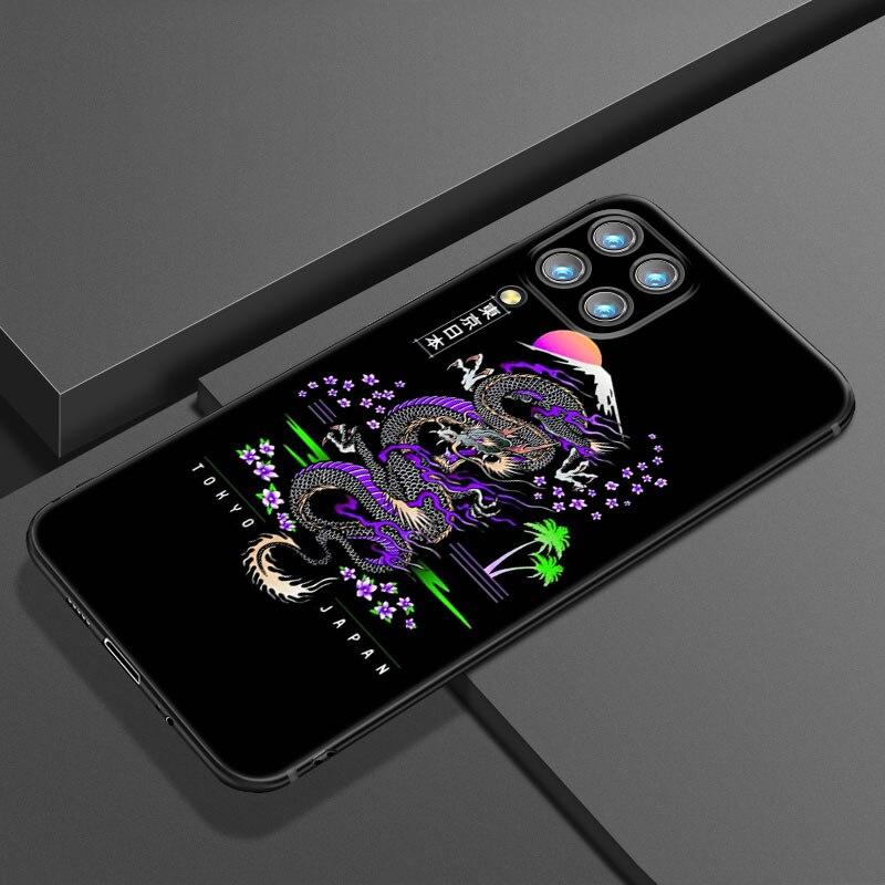 Japanese Wave Anime Dragon Phone Case For Samsung A21 A30 A50 A52 S A13 A22 A32 4G A23 A33 A53 A73 5G A12 A31 A51 A70 A71 A72