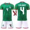 2026 FIFA Wereldbeker Mexico Voetbalshirt voor Kinderen en Volwassenen E.ALUAREZ #4
