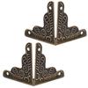 10PCS 3.6x2.4cm Luggage Case Box Corners Brackets Decorative Corner For Furniture Decorative Triangl