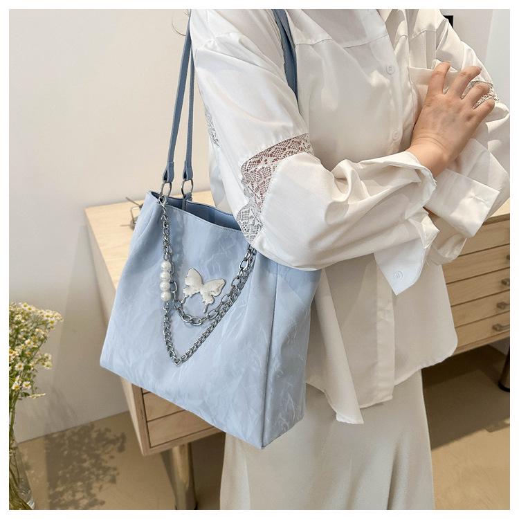 2024 Silberne Lässige Schmetterling Tragetasche - Damen Große Kapazität Sommer Mode Schultertasche