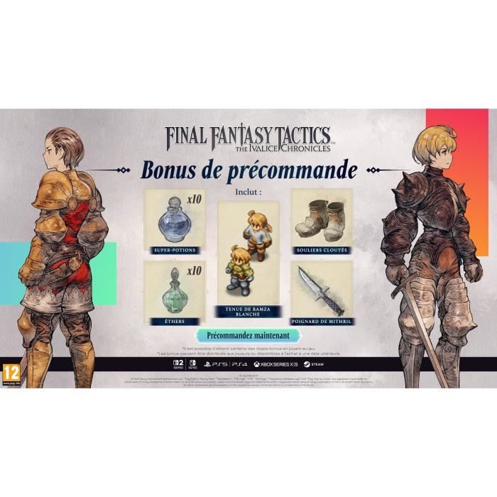FINAL FANTASY TACTICS – The Ivalice Chronicles - Jeu Nintendo Switch