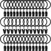 Curtain Rings Clips Metal Decorative Rustproof Drapery Window Curtain Hanging Ring Hook Hanging Clothes Clip Hanger