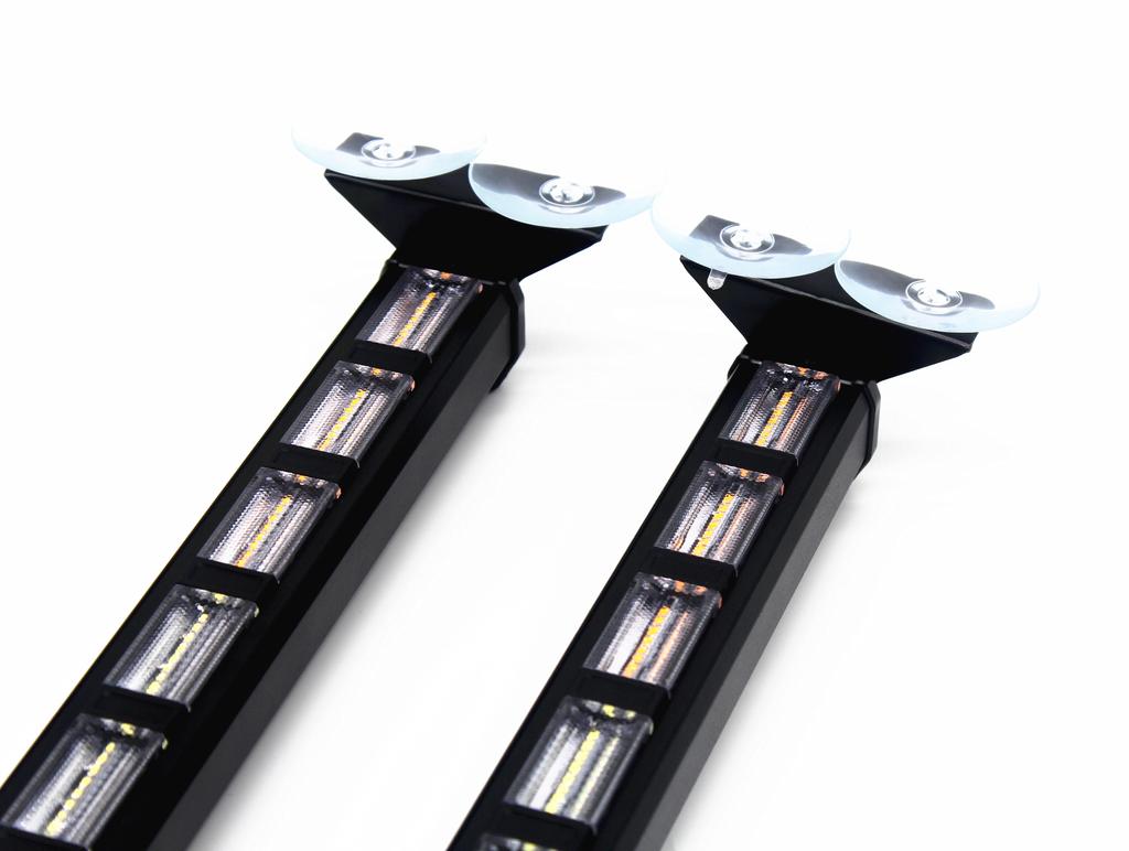 2in1 Auto Dual Color Notlichtleiste Windschutzscheibe 162LED Auto Blinklicht 12-24V Warnleuchte mit Zusatzbeleuchtungsfunktion