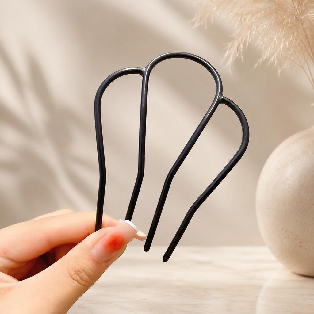 Fourchette à Cheveux en Alliage pour Femmes Épingle à Cheveux en Perle Coréenne en Forme de U Support pour Chignon Floral Bâtonnet à Cheveux Antidérapant pour Chignon Mariage Nouveaux Accessoires pour Cheveux