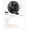 SucceBuy Plant/Portable Clip Rechargeable Fan USB Port with Circulation Mode Smart Control Powerful Oscillating Long Runtime