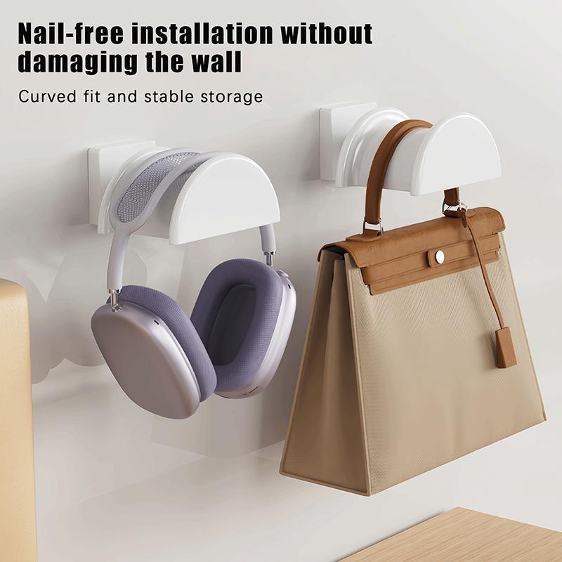 Univerzální lepící stojánek na sluchátka Montáž na stěnu Úspora místa Stojan na displej pro sluchátka Háček na sluchátka Pro herní sluchátka 1 ks