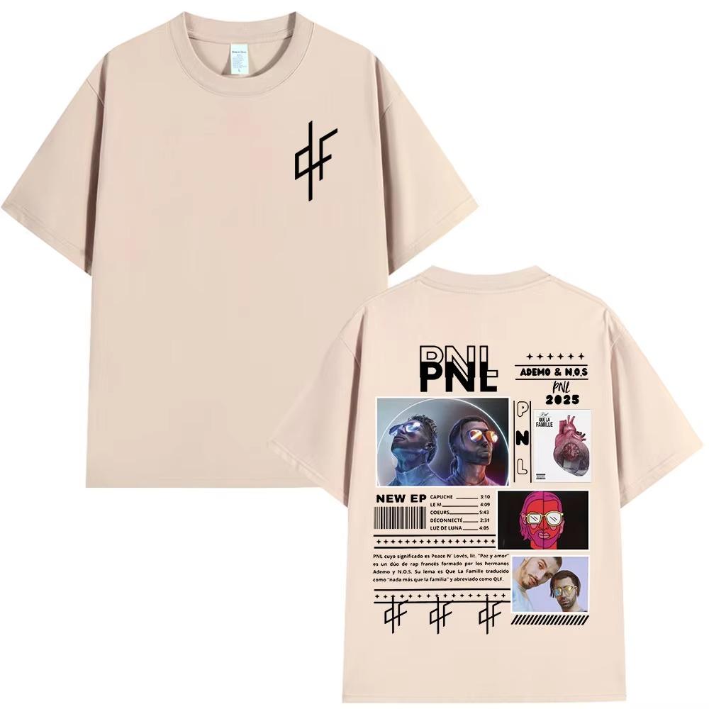 Le Monde Chico Tričko PNL Album Francouzský Rapper Grafický Potisk Tričko Pánské Dámské Hip Hopová Móda Tričko s Krátkým Rukávem Streetwear