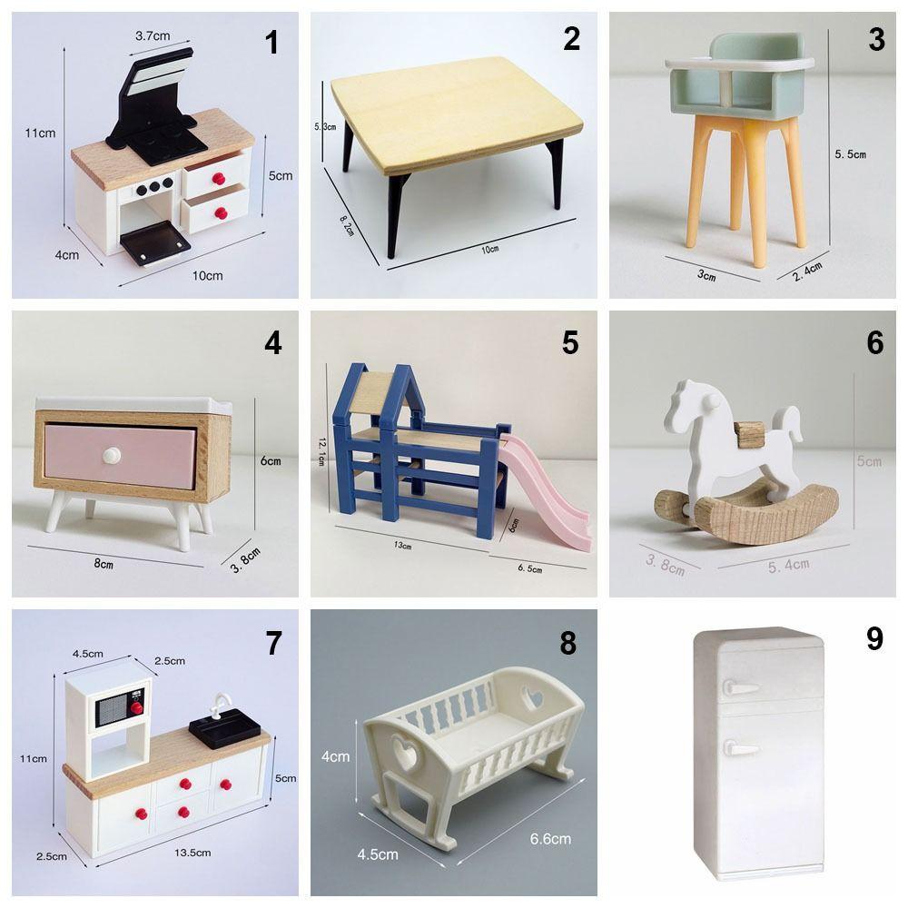 Kids Toy Kitchen Layout Ornaments 1:12 Scale Mini Furnishing Miniature Dollhouse Furniture