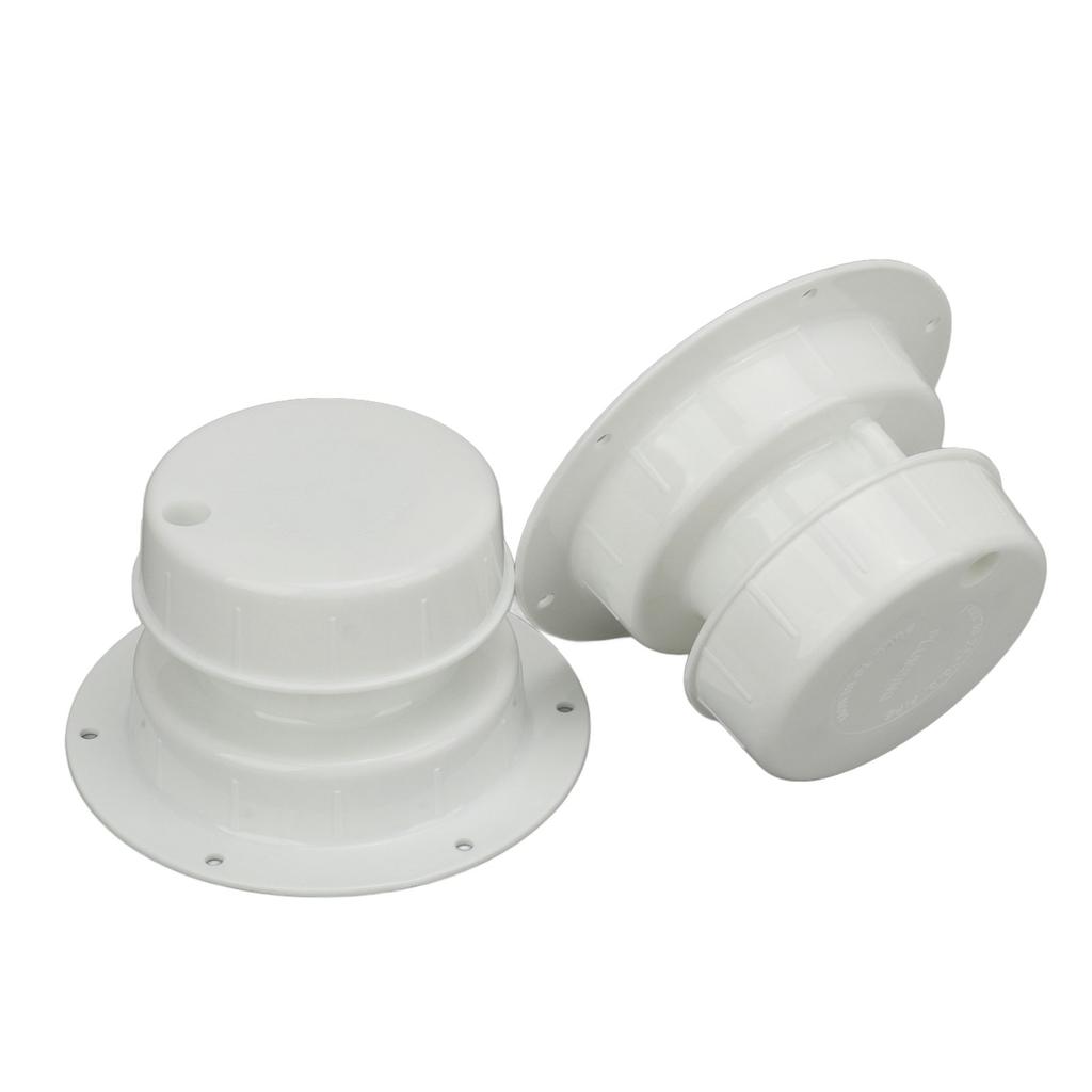 2PCS RV Plumbing Vent Caps Prevent Leaks Camper Roof Sewer Vent Cover Caps for Trailer 1 to 2‑3 8 Inch Pipes White