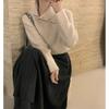 High-necked Two-wear High-end Knitted Sweater Women's Inner Wear Autumn and Winter Design Sense Simple and Versatile Solid Color Bottoming Shirt