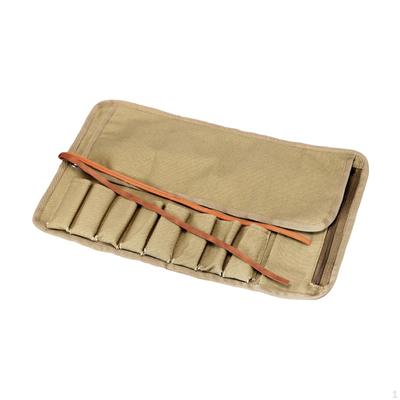 8 Slots Roll Up Storage Bag Tool Pouch Hardware Tools Organizer Holder for Carving Knives Outdoor