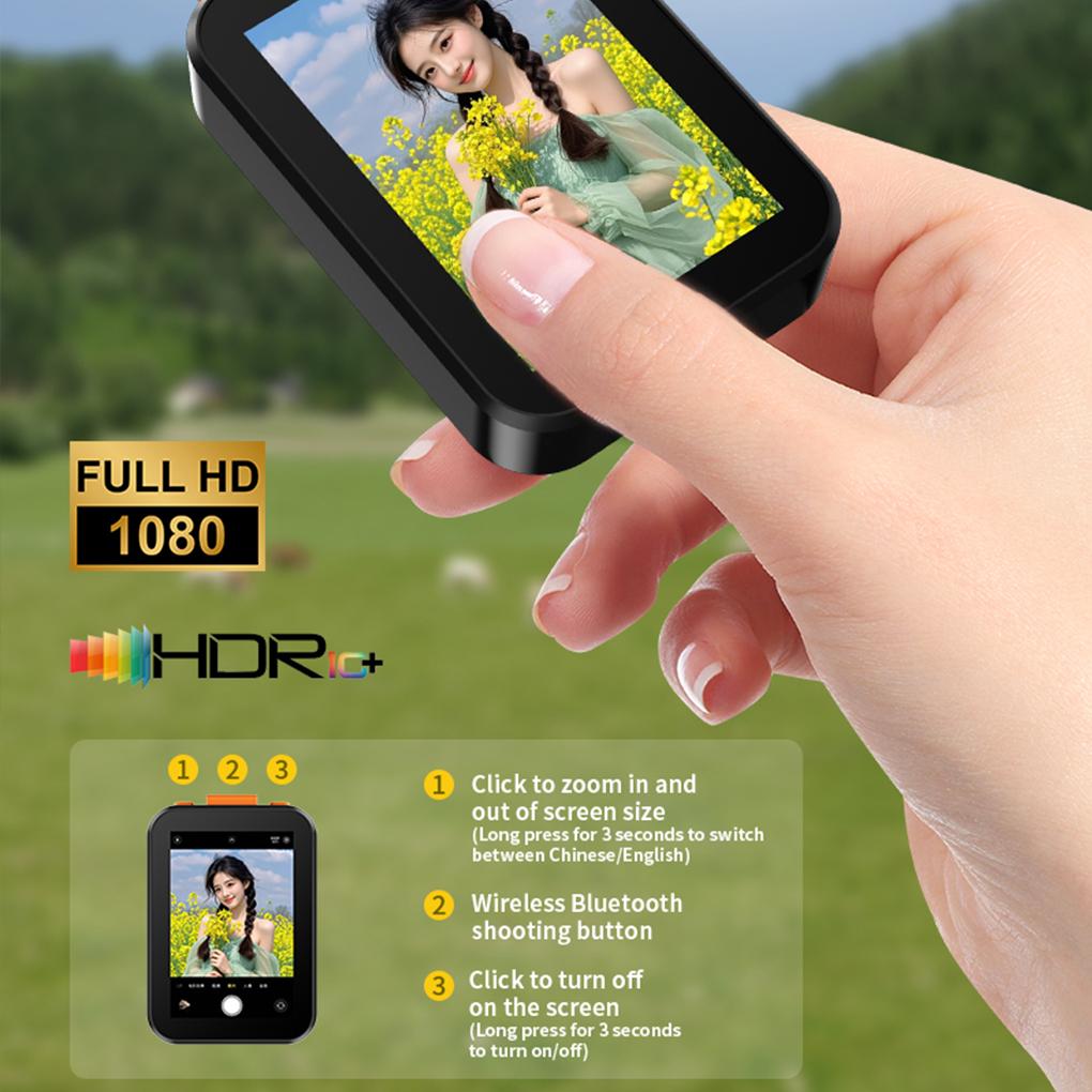 Mini Selfie Screen with Sound, Rear Selfie Display, Mobile Phone Projection, Remote Photo Taking, Bluetooth Selfie Device